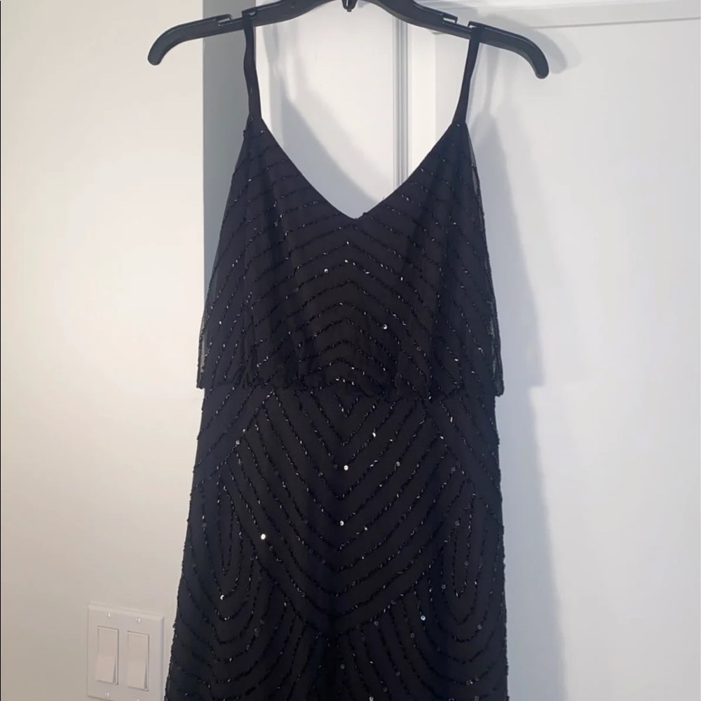 Adriana Papell Long beaded evening long dress